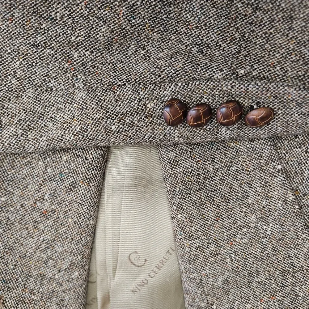 Vintage NinoCerruti RueRoyale Wallachs Tweed Sport Coat Academia Retro Prof Prep